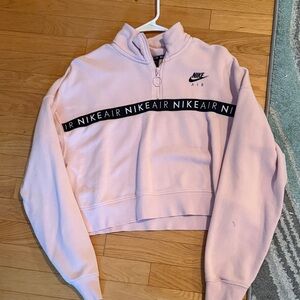 Nike Air Women's Pink Half-Zip Sweatshirt